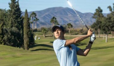 Azahara Muñoz, durante las rondas de prácticas del Open de España. © Tristan Jones