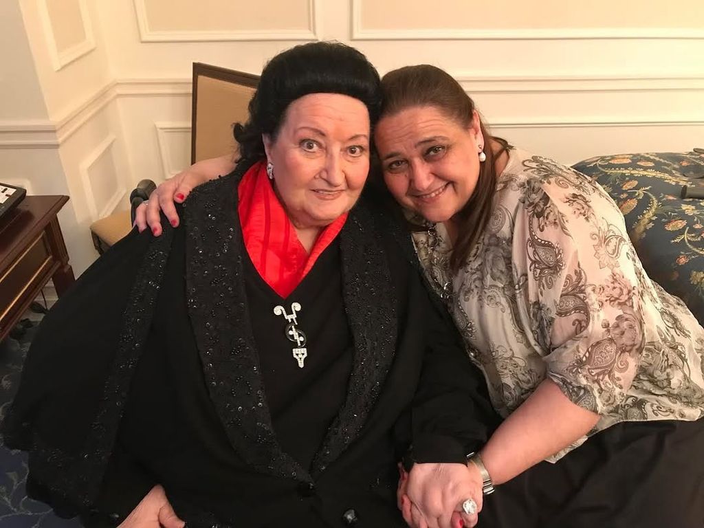 Montserrat Caballé, con su sobrina