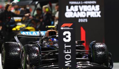 Brillante tercer puesto de Carlos Sainz en una clasificación de Las Vegas marcada por la lluvia