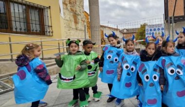 Los alumnos de Baltanás, actores de películas de terror