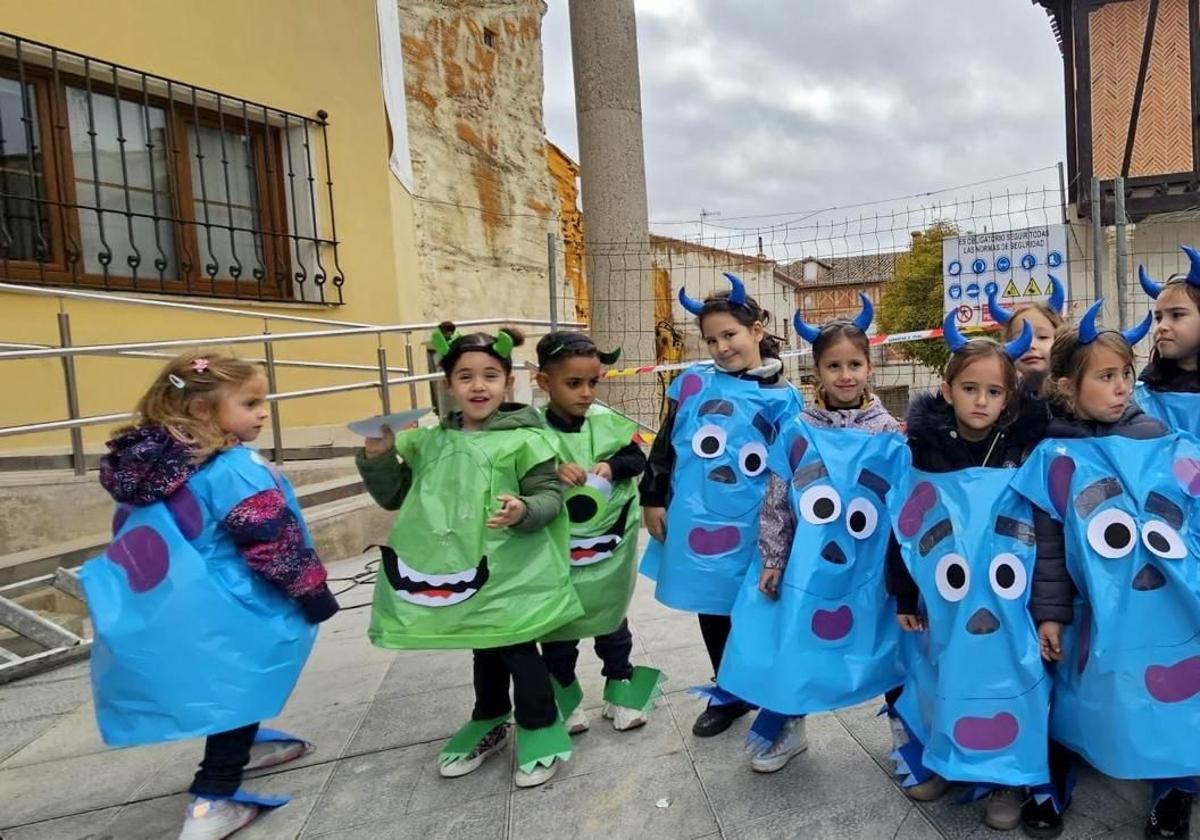 Los alumnos de Baltanás, actores de películas de terror