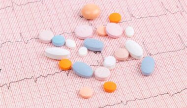 pastillas y electrocardiograma