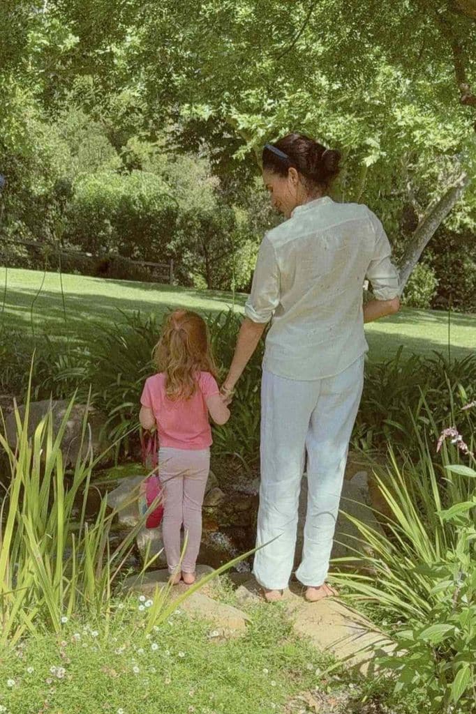 Meghan Markle con su hija Lilibet