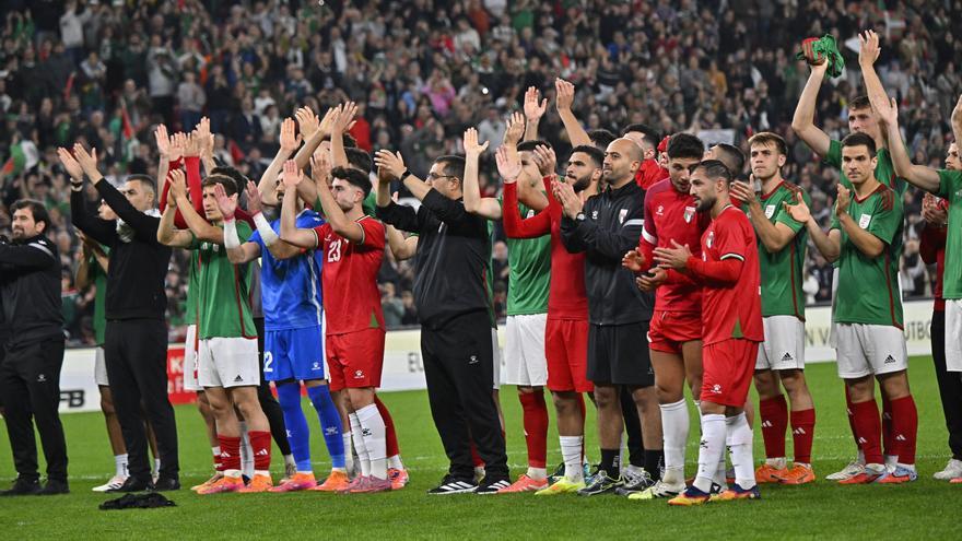 La Euskal Selekzioa sella un triunfo por la paz de Palestina