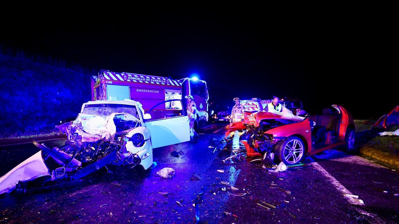 Seis heridos y tres excarcelaciones en un accidente de tráfico en Xoane, Carballo