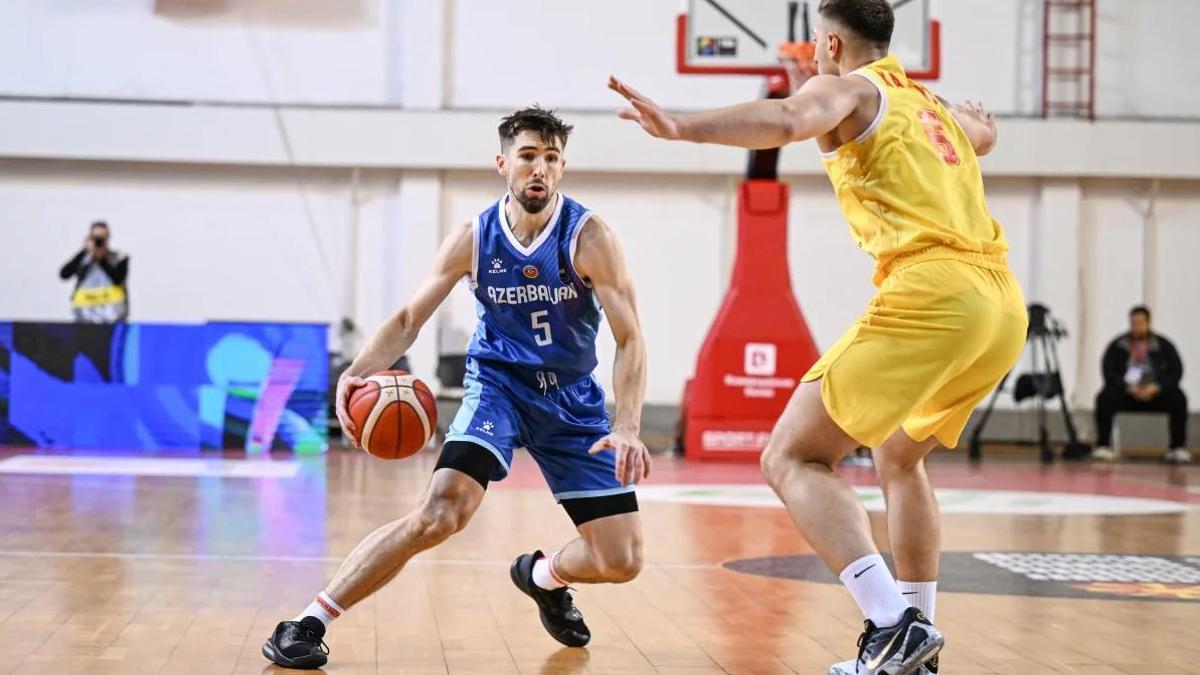 Wesley Van Beck, en su partido del jueves con Azerbaiyán