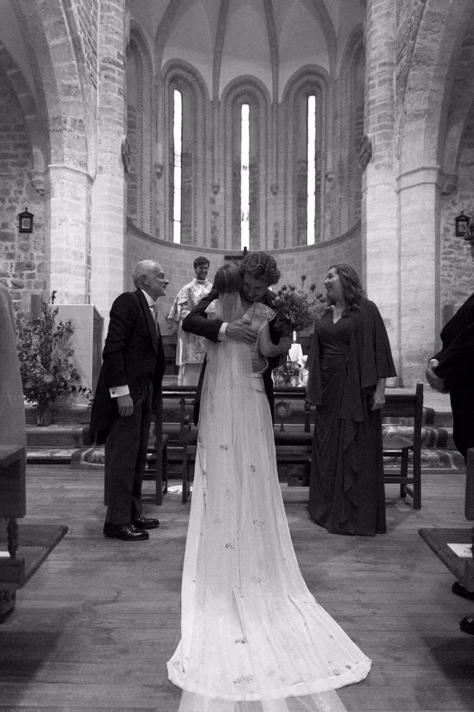 El vestido de novia de Alejandra, de Alejandra Valero, en su boda con Alejandro