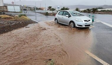 Estas son las carreteras cortadas en Canarias por la borrasca Claudia