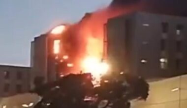 Un incendio en el hospital Santa Lucía de Cartagena obliga a evacuar a pacientes y trabajadores