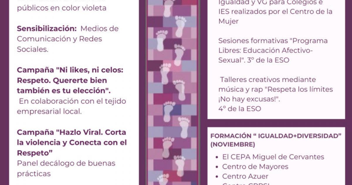 Acto público de visibilización en el Día Internacional para la Eliminación de la Violencia contra las Mujeres: "Yo no comparto violencia hacia las mujeres"