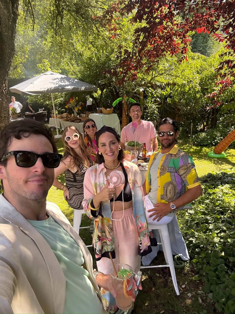 Fernando Verdasco durante la celebración del cumpleaños de su cuñado