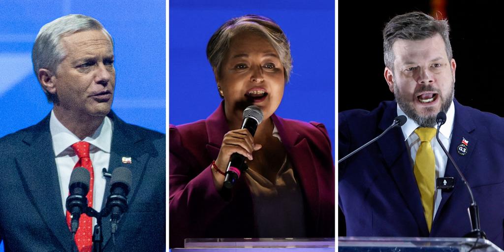 Los derechistas Kast y Kaiser empatan frente a la comunista Jara, según los sondeos prohibidos en Chile