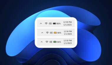 la batería de Windows 11 se actualiza con colores y porcentaje en la barra de tareas