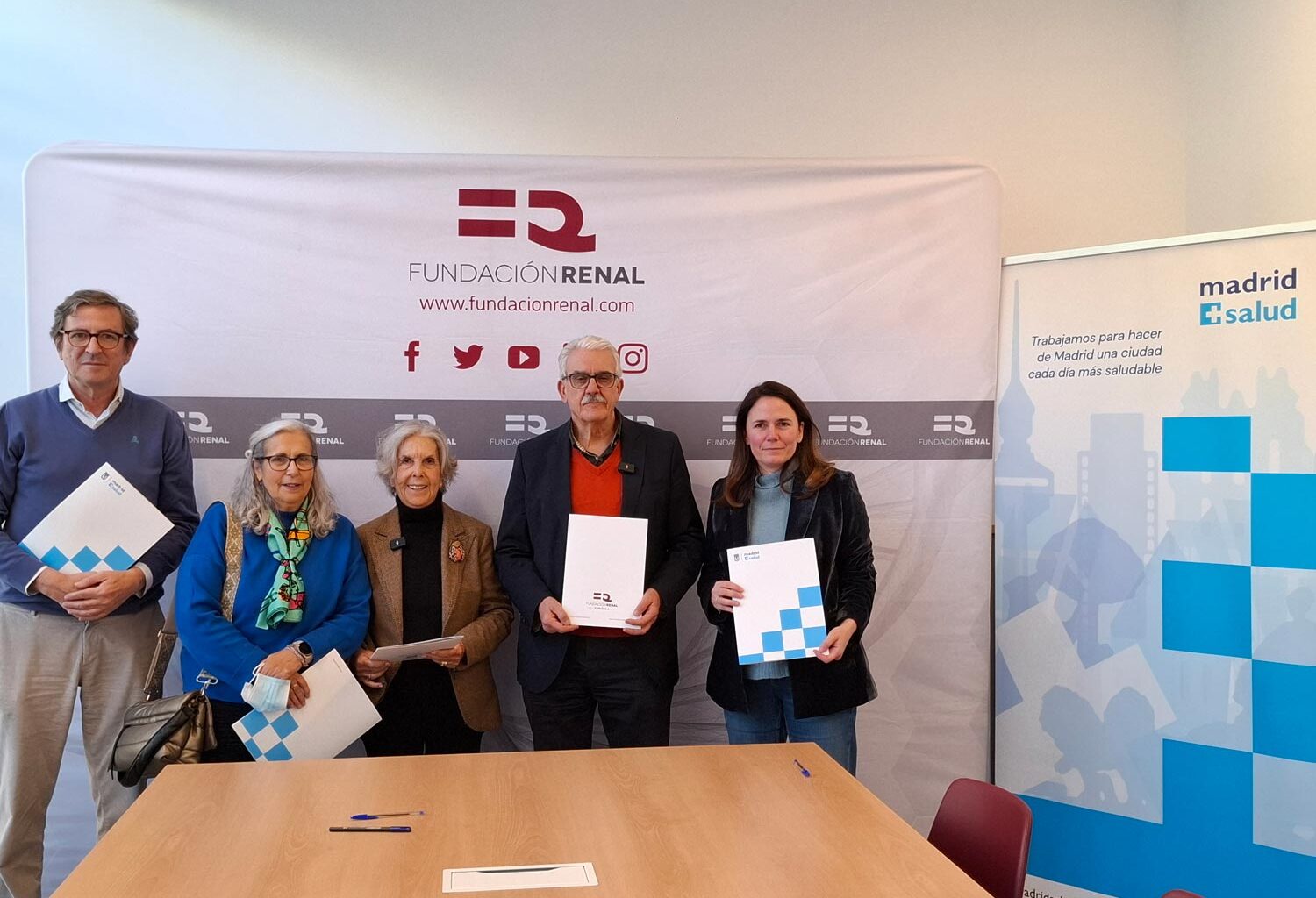 Madrid Salud firma un convenio de colaboración con la Fundación Renal Española para reforzar la prevención y promoción de la salud renal en la ciudad