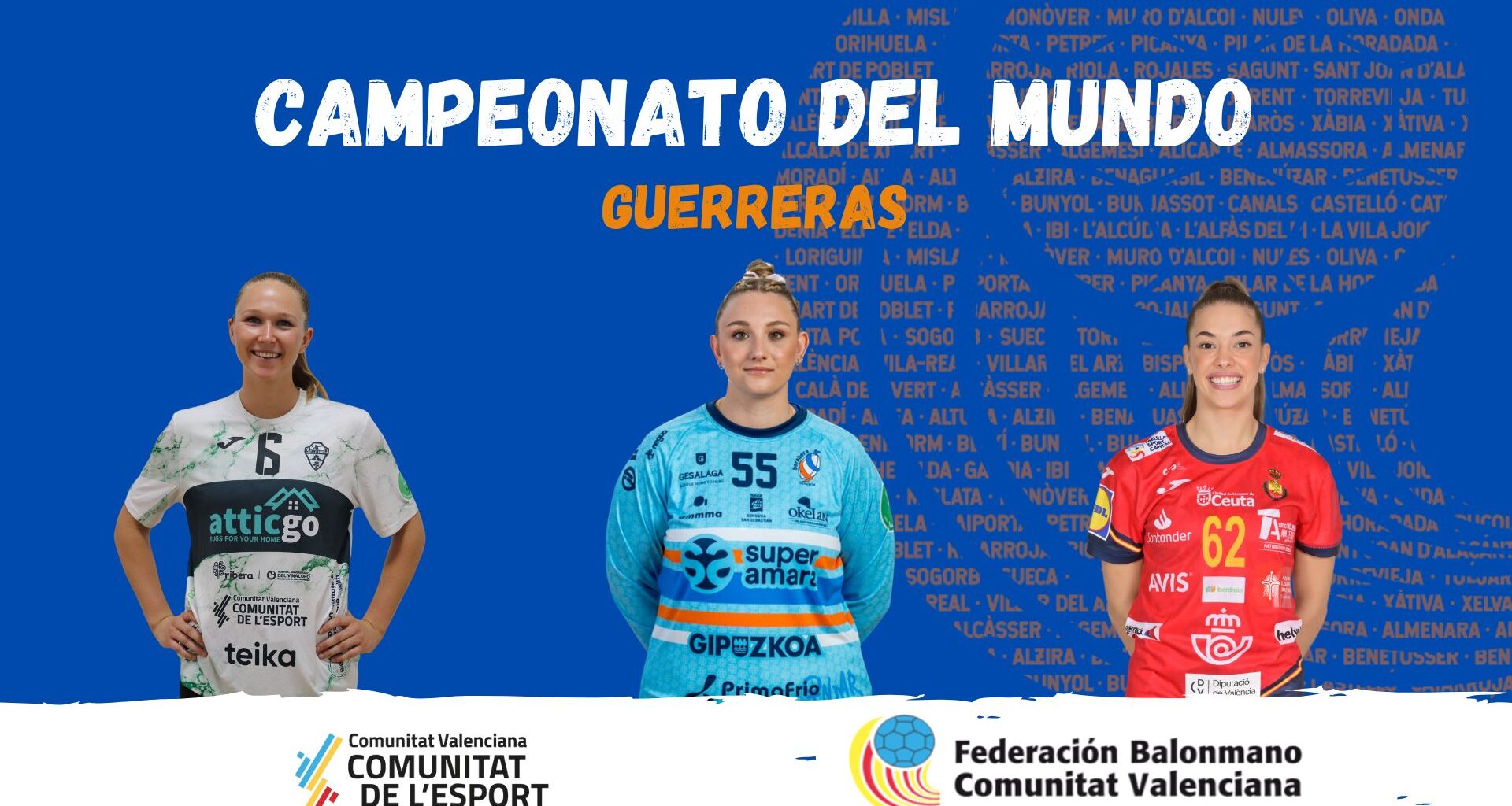 TRES JUGADORAS DE LA #COMUNITATDELHANDBOL DISPUTARÁN EL CAMPEONATO DEL MUNDO CON LAS GUERRERAS