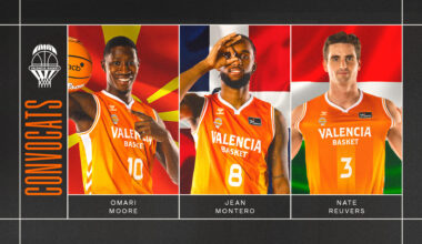 Tres jugadores taronja competirán con sus selecciones nacionales en las ventanas de noviembre