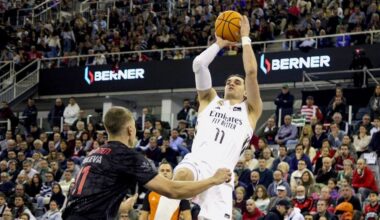 Nueva exhibición ofensiva del Real Madrid y liderato en la ACB