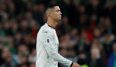 Cristiano Ronaldo, expulsado por primera vez en la selección lusa con roja directa