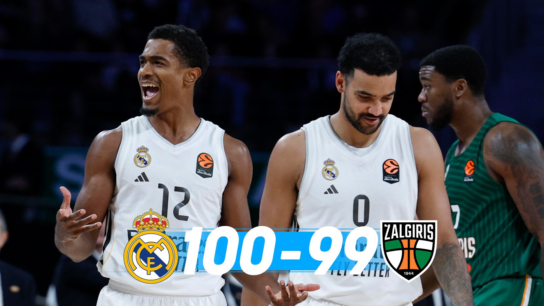 Maledon le da al Real Madrid una victoria agónica contra el Zalgiris