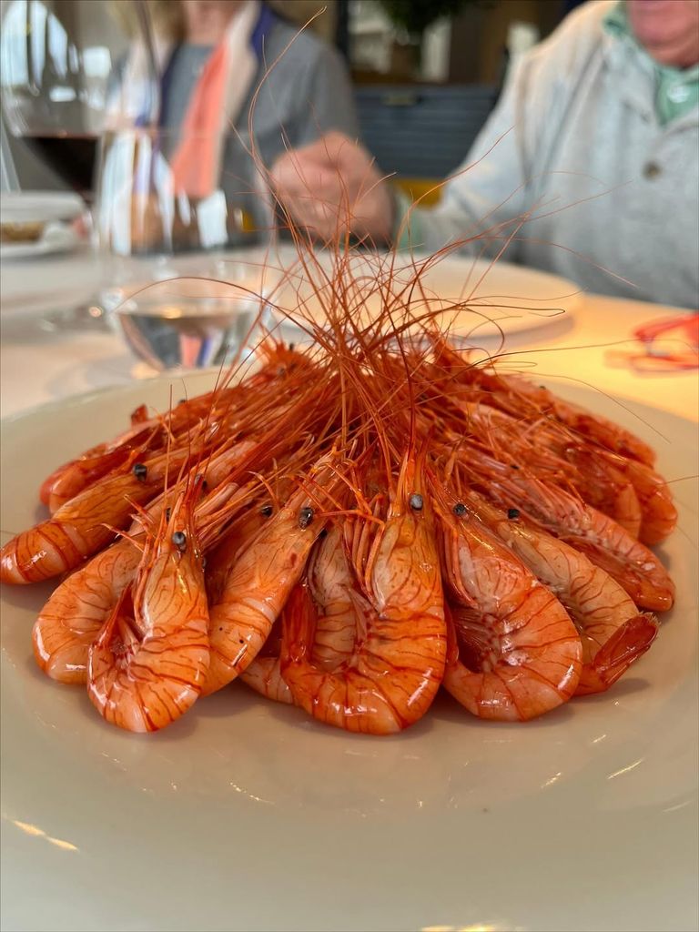 La familia disfrutó de la exquisita gastronomía de Galicia