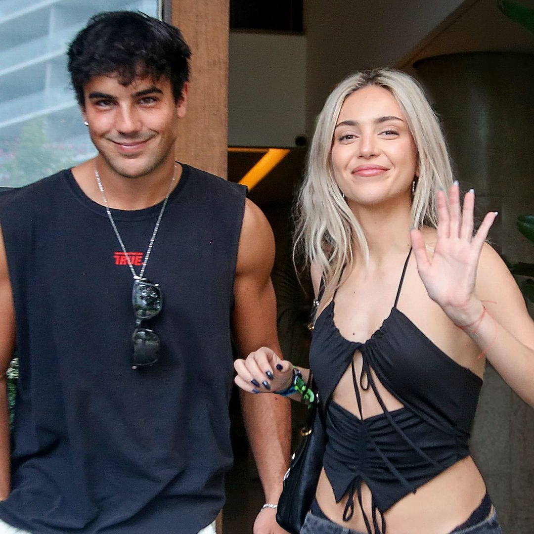 En esta ocasión, no la acompañaba Óscar Casas, seguramente debido a sus compromisos profesionales