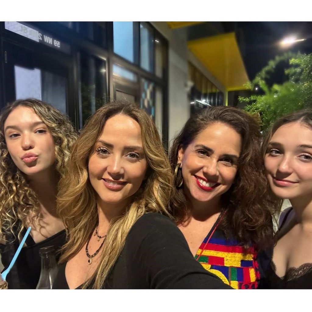 Andrea y sus hijas disfrutaron de un fin de semana en Miami.