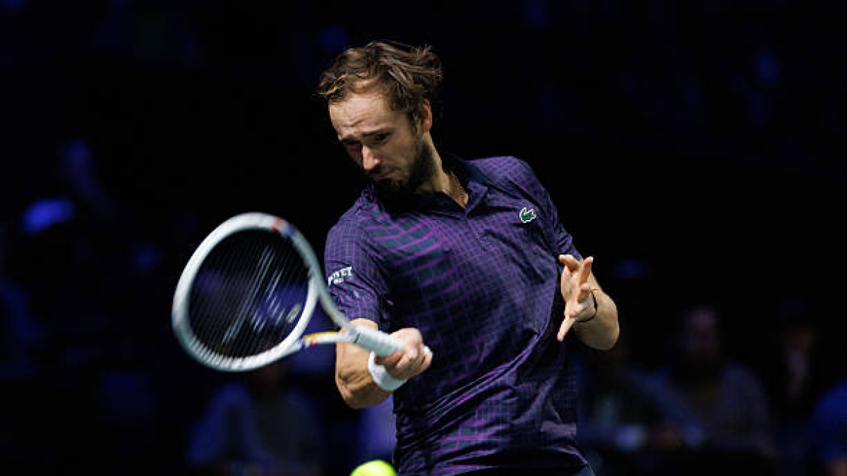 Daniil Medvedev, exhibición en Rusia. Foto: gettyimages