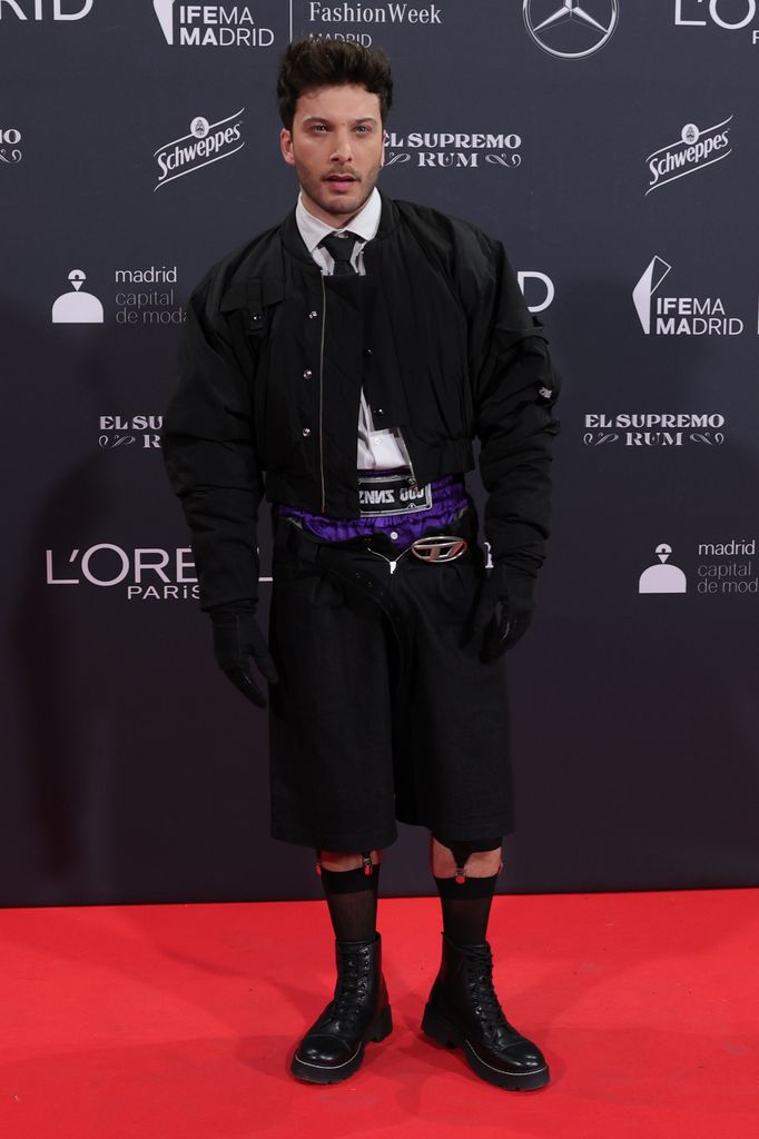 Blas Cantó en el photocall de Cibeles Fashion Week de Madrid en febrero de 2025