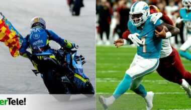 El final de MotoGP (12%) y el partido de la NFL (7.9%) cumplen en audiencias, pero notan sus respectivos hándicaps