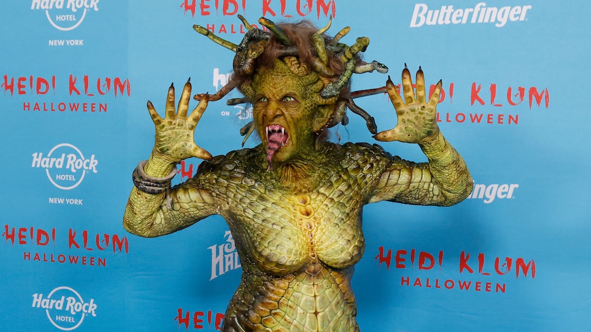 Heidi Klum se transforma en una imponente Medusa y vuelve a coronarse como la reina de Halloween