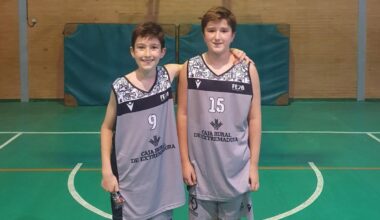 Alberto y Manuel Cabezudo con la indumentaria de la selección extremeña