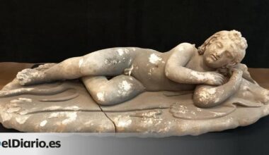Descubren la escultura de un nuevo "Cupido durmiente", una obra maestra del arte romano de hace 2.000 años