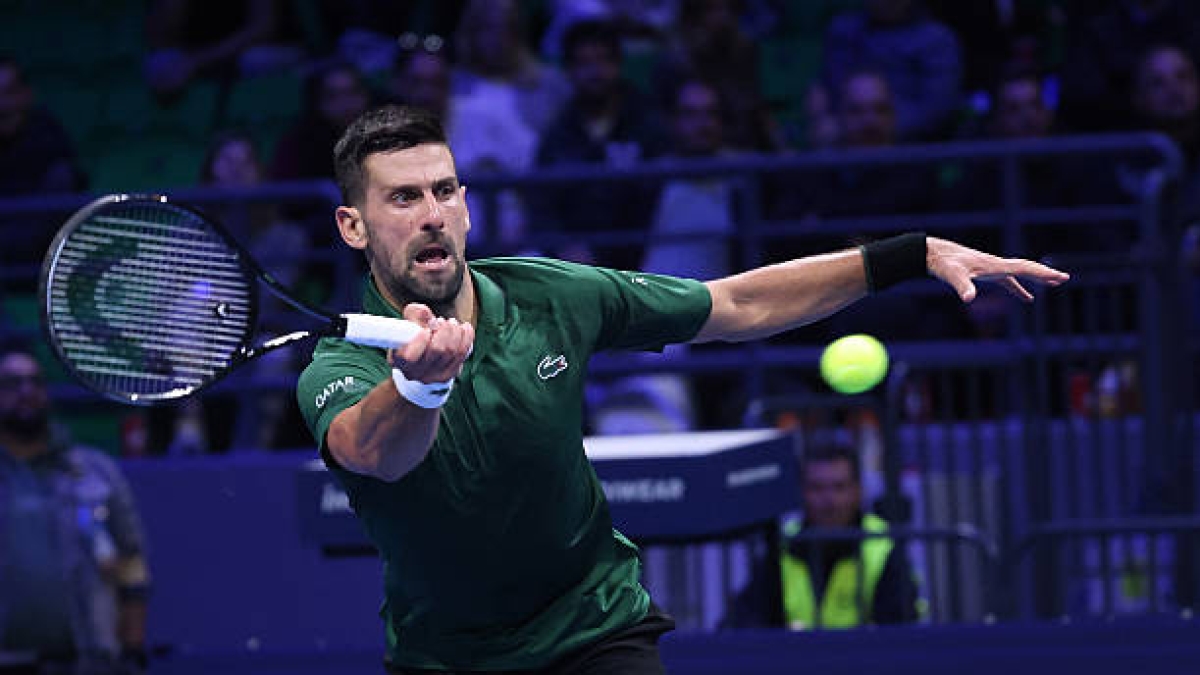 Novak Djokovic habla en Atenas. Foto: gettyimages