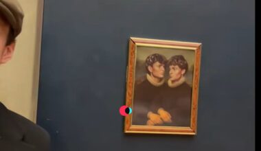 Dos tiktokers burlan la seguridad del Louvre y cuelgan un retrato suyo junto a la Mona Lisa