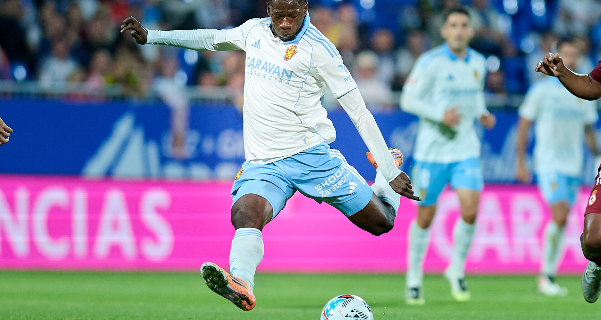 El Real Zaragoza recurre la segunda tarjeta amarilla que vio Yussif Saidu el pasado sábado en el partido frente a la SD Eibar | Real Zaragoza