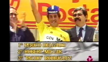 Cuando Pedro Delgado paseó triunfal por Salamanca tras ‘birlarle’ la Vuelta a Robert Millar en Destilerías DYC
