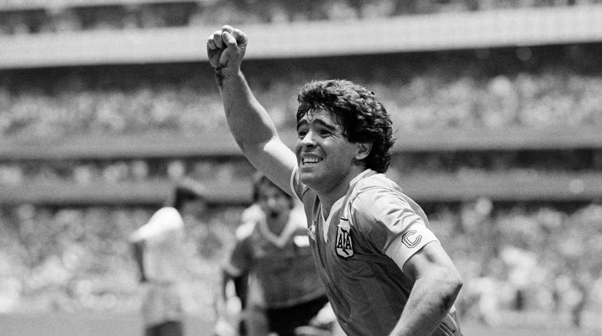 Maradona, en 1986
