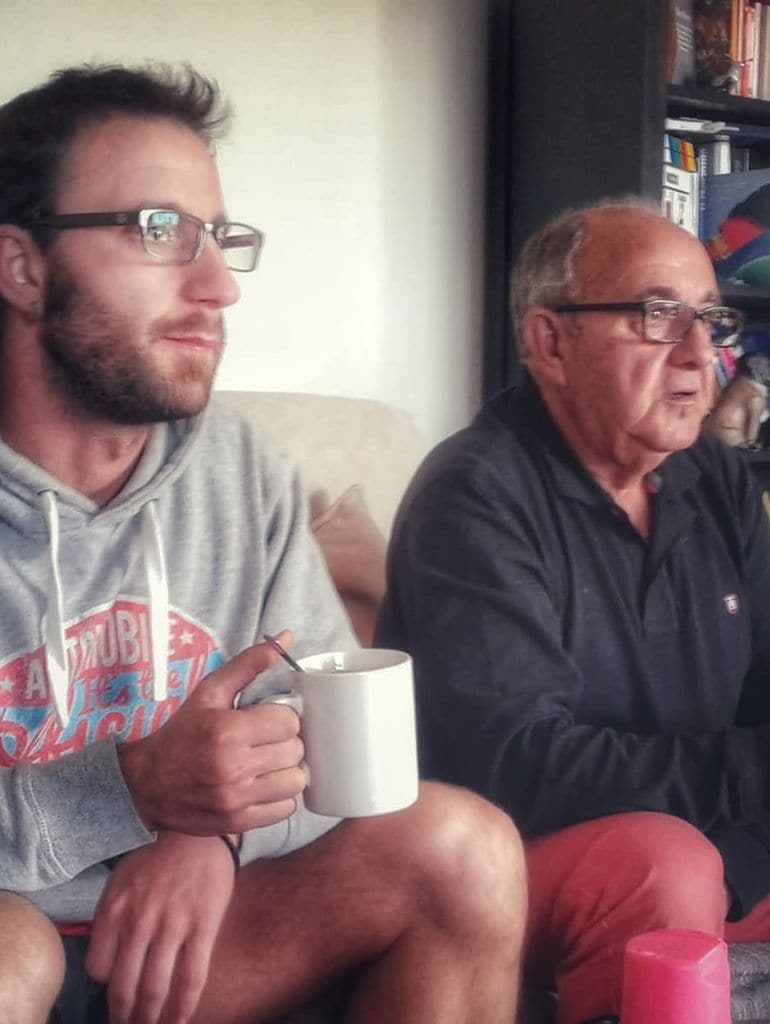 Dani Rovira con su padre