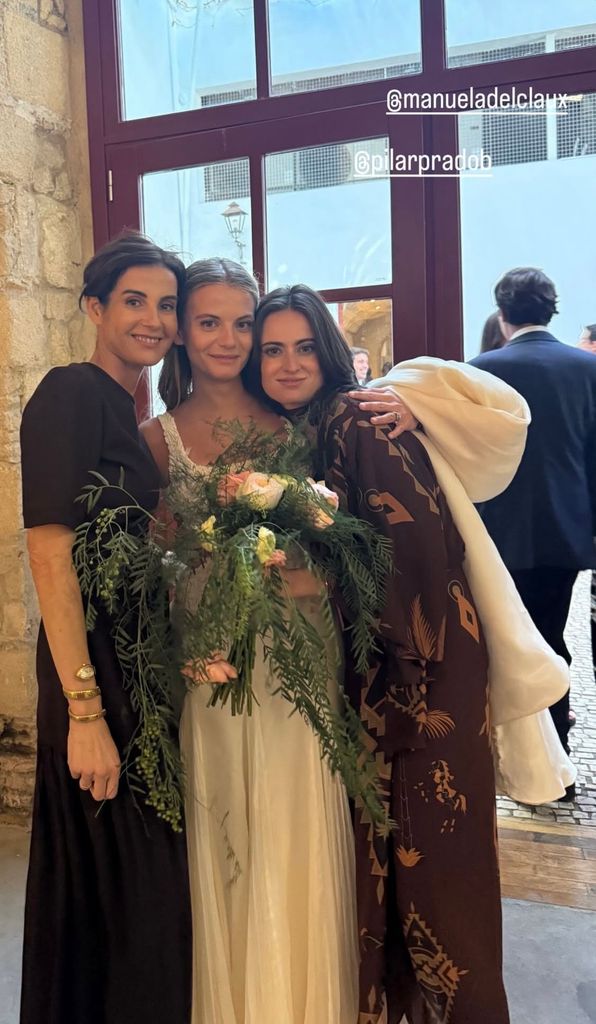 Rosario Domecq en la boda de Manuela Delclaux Domecq y Carlos Andreu Cantarell en Jerez de la Frontera, 2025.