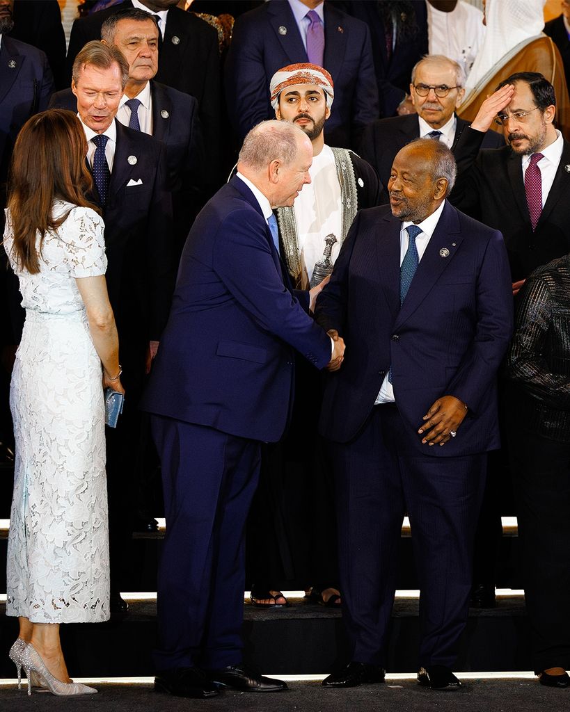 Mary de Dinamarca en la inauguración del Gran Museo Egipcio, 2025. 