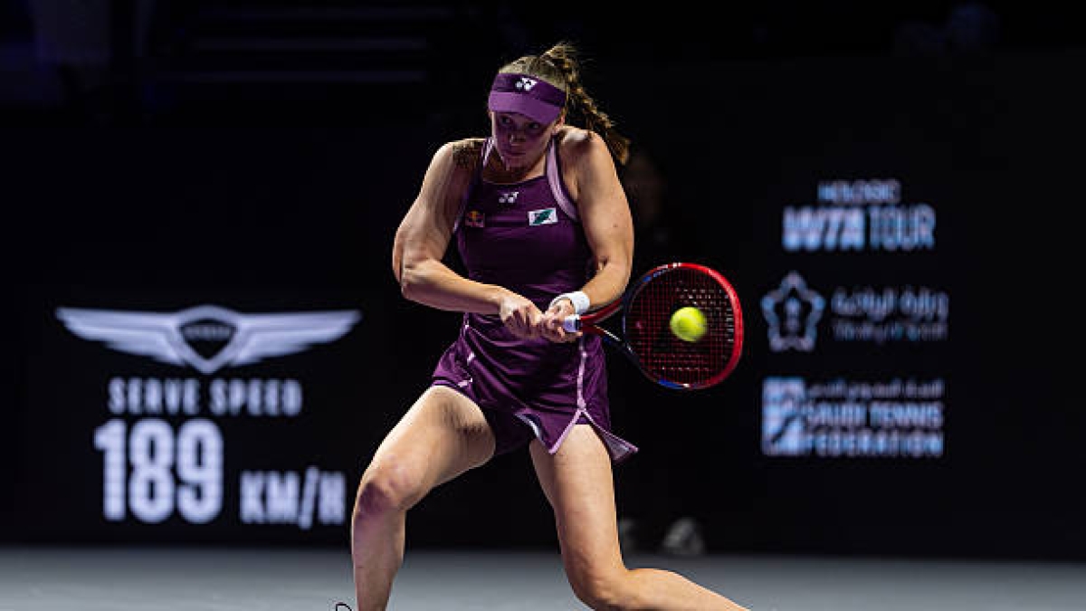 Elena Rybakina, finalista en WTA Finals 2025. Foto: gettyimages