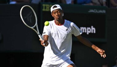 Christopher Eubanks llegó a cuartos en Wimbledon 2023.