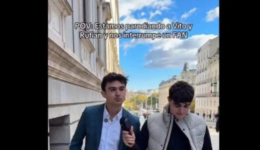 Dos tiktokers se graban imitando a Rufián y Vito Quiles y aparece... "un fan": "Lo hacéis muy bien"