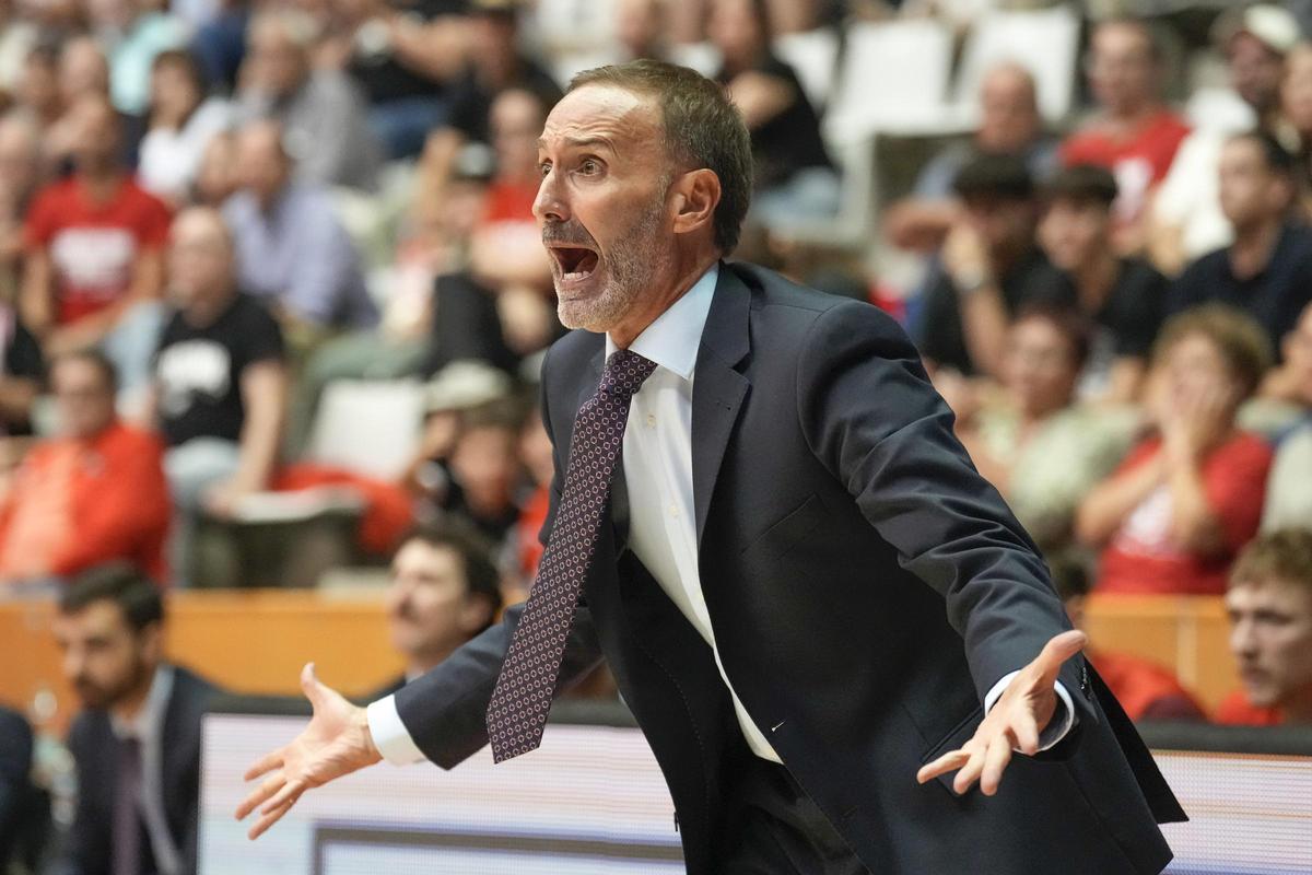 Sito Alonso, en el encuentro Basquet Girona-UCAM Murcia