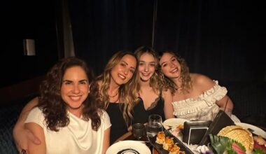 Andrea Legarreta, Mía y Nina Rubín se reencuentran con la hermana de Pablo Lyle en Miami