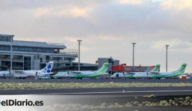 Once vuelos desviados en aeropuertos canarios por la borrasca Claudia
