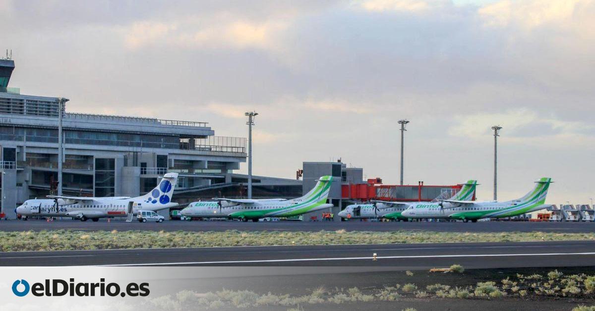 Once vuelos desviados en aeropuertos canarios por la borrasca Claudia