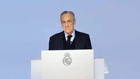 Florentino Pérez en la Asamblea de Socios del Real Madrid
