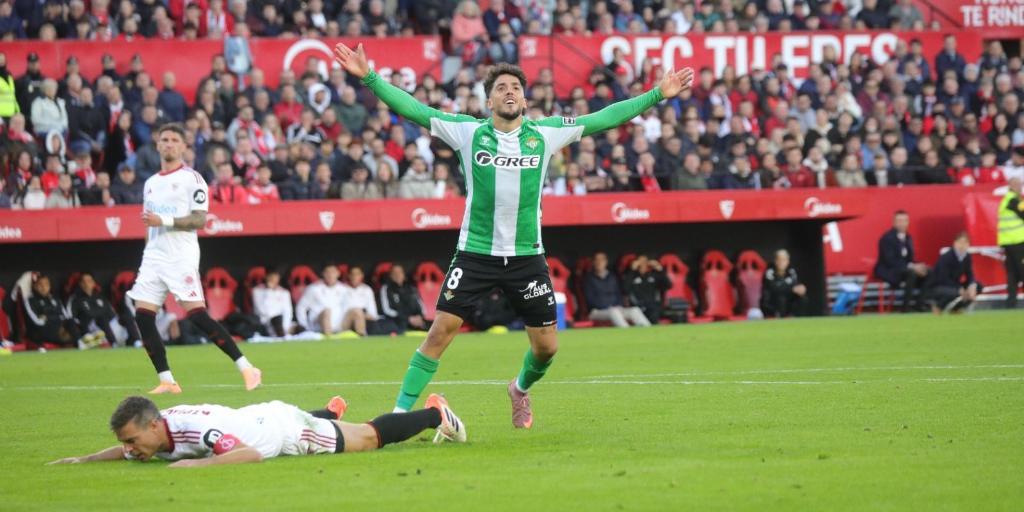 Betis, las notas de los jugadores: Fornals ya está en la historia de los derbis del Betis