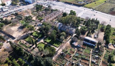 Imagen: Foto aérea de la casa de Torrecremada, primera sede universitaria de Dénia